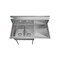 Koolmore 2 Compartment Stainless Steel NSF Commercial Kitchen Prep & Utility Sink with Drainboard SB121610-16R3 - alternate 6